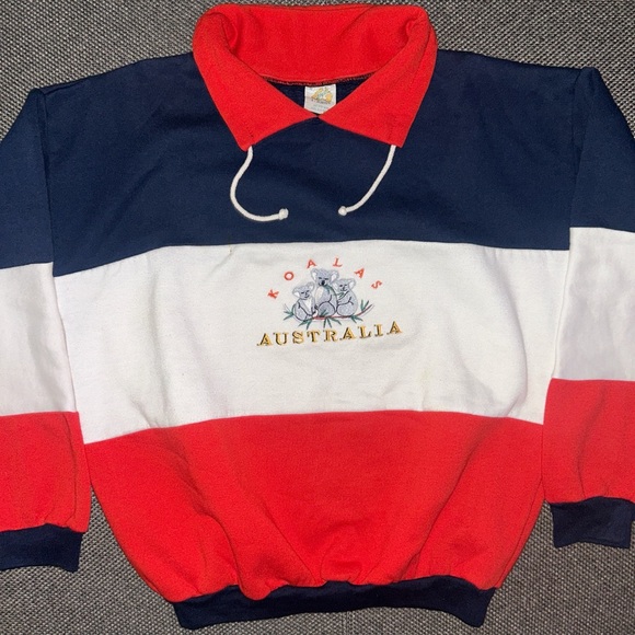 Rare 80s/90s Australia Koala Bears Embroidered Rugby Sweatshirt - Picture 2 of 5
